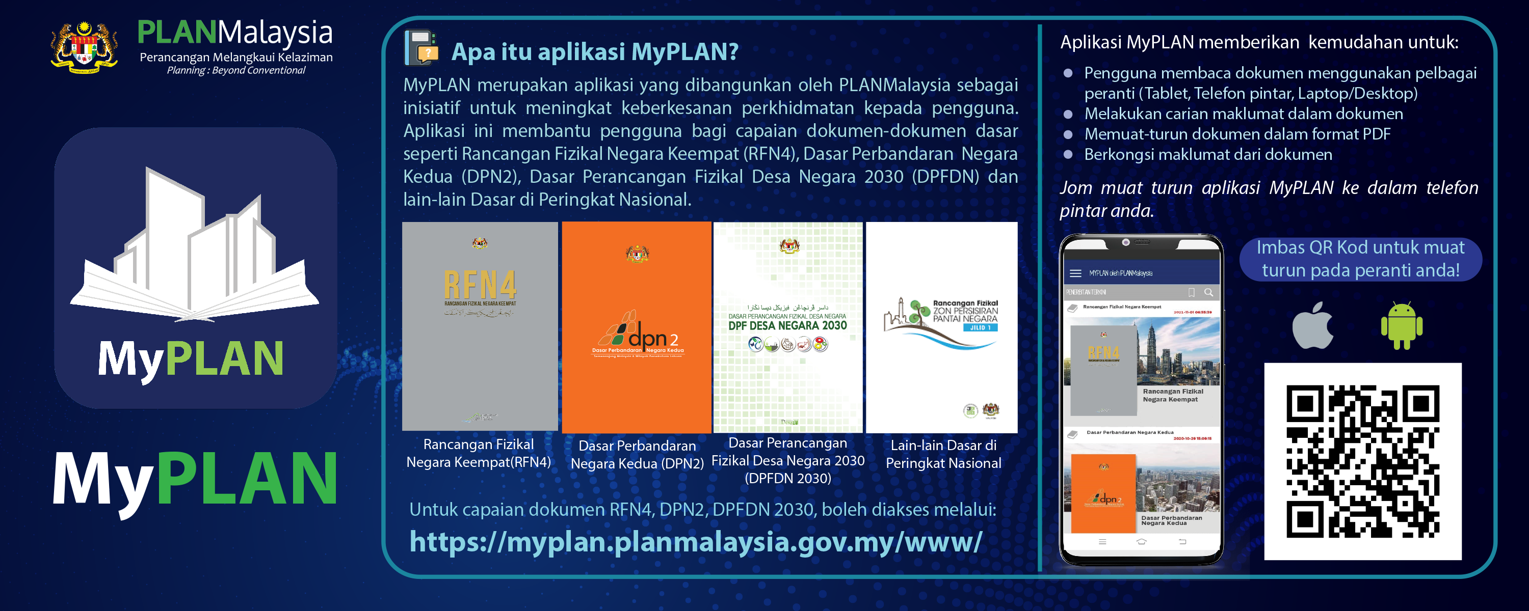 Banner Penerangan Aplikasi MyPLAN